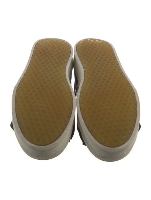 Celine Leather Fringe Trim Accent Sneakers