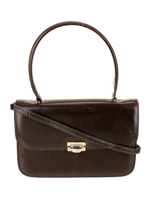 Celine Leather Top Handle Bag