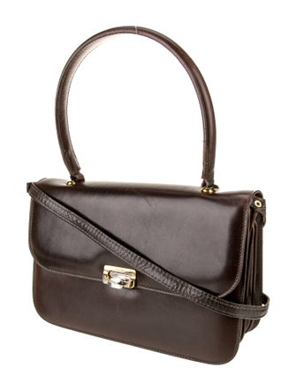 Celine Leather Top Handle Bag