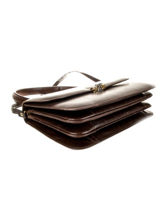 Celine Leather Top Handle Bag