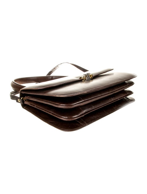 Celine Leather Top Handle Bag