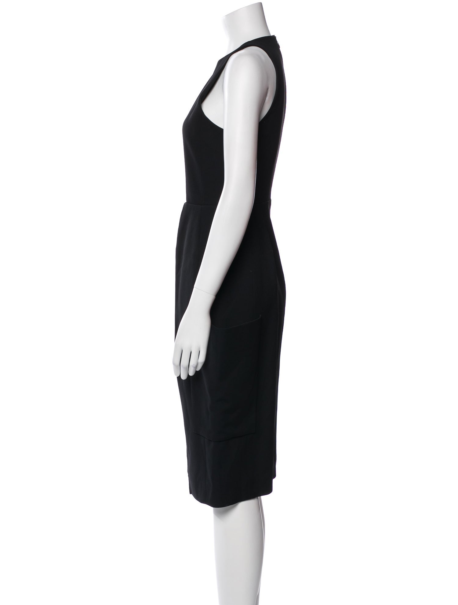 Celine Crew Neck Midi Length Dress