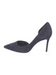 Celine Suede D'Orsay Pumps