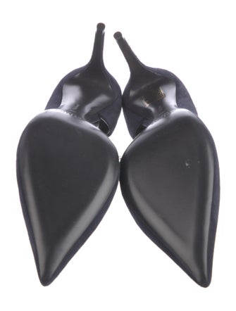 Celine Suede D'Orsay Pumps