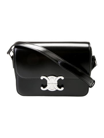 Celine Shoulder Bags Leather Triomphe Teen 2025