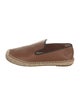 Celine Leather Grosgrain Trim Espadrilles