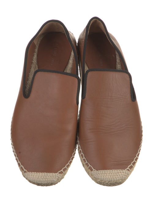 Celine Leather Grosgrain Trim Espadrilles