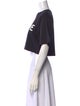 Celine Logo Graphic Print Crop Top