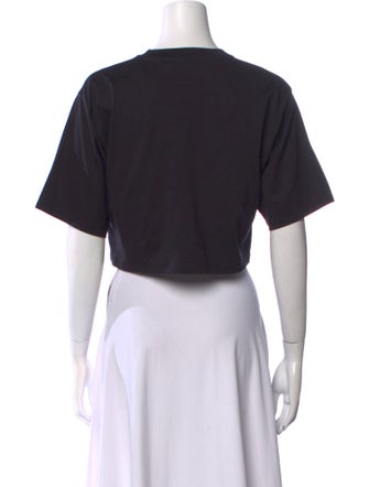 Celine Logo Graphic Print Crop Top