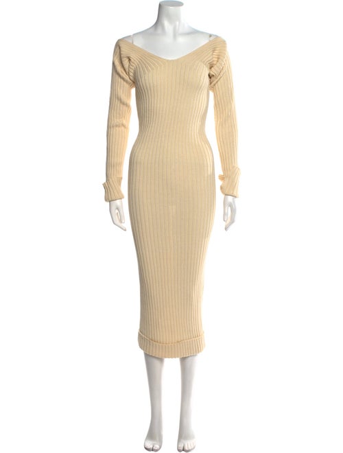 Celine Bateau Neckline Long Dress