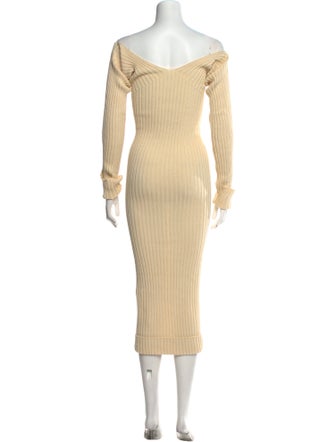 Celine Bateau Neckline Long Dress