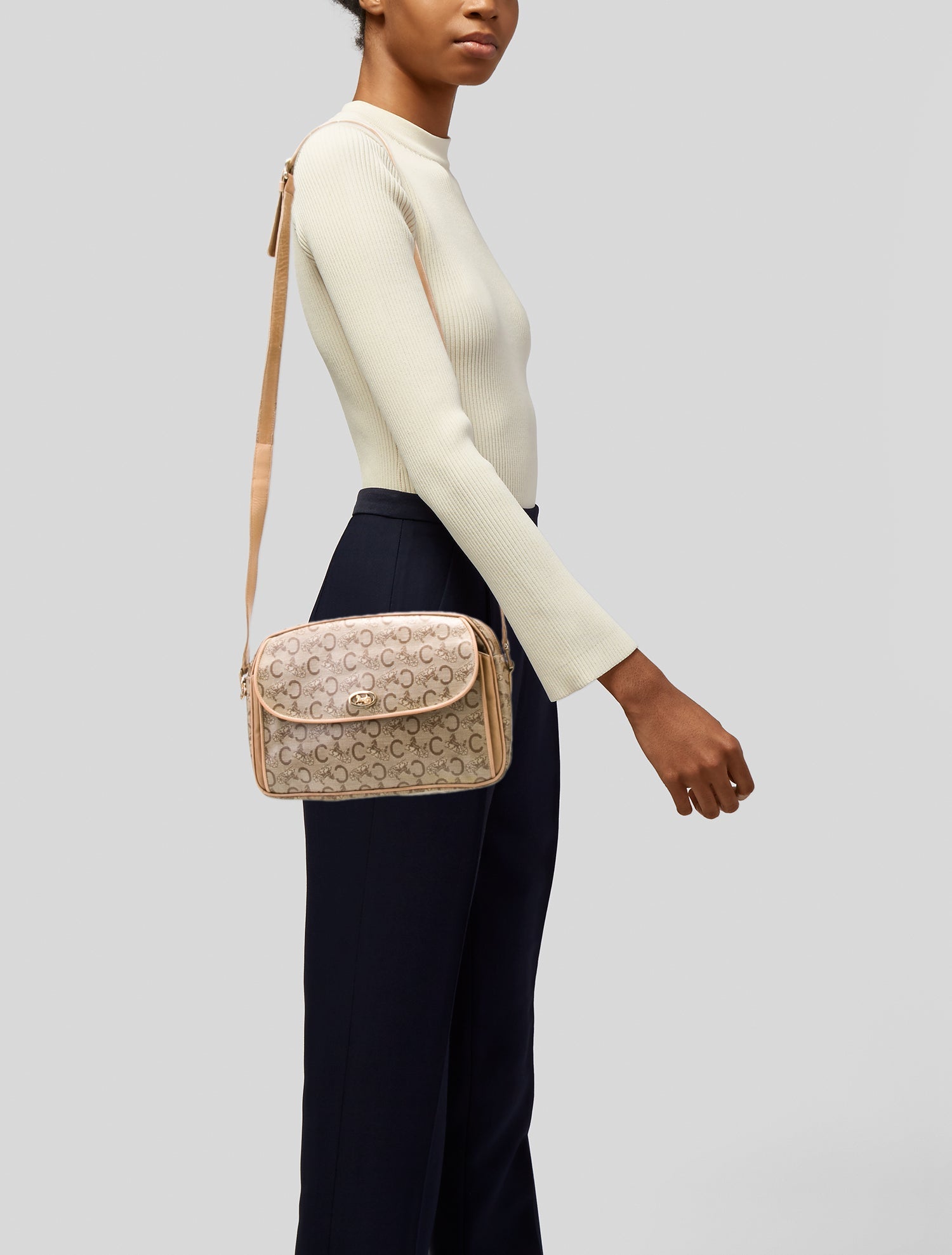 Celine Monogram Crossbody Bag Vintage