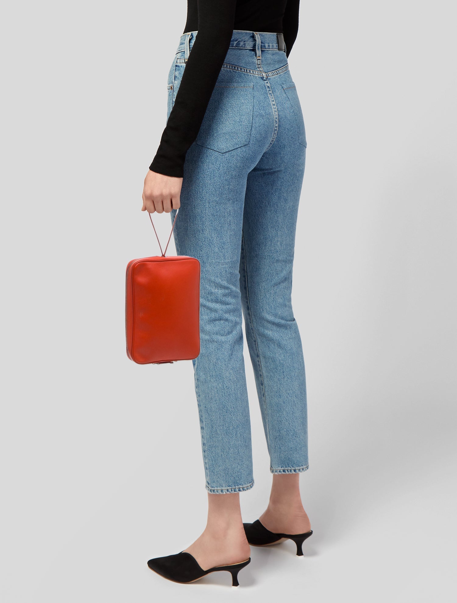 Celine Leather Dragonne Pouch