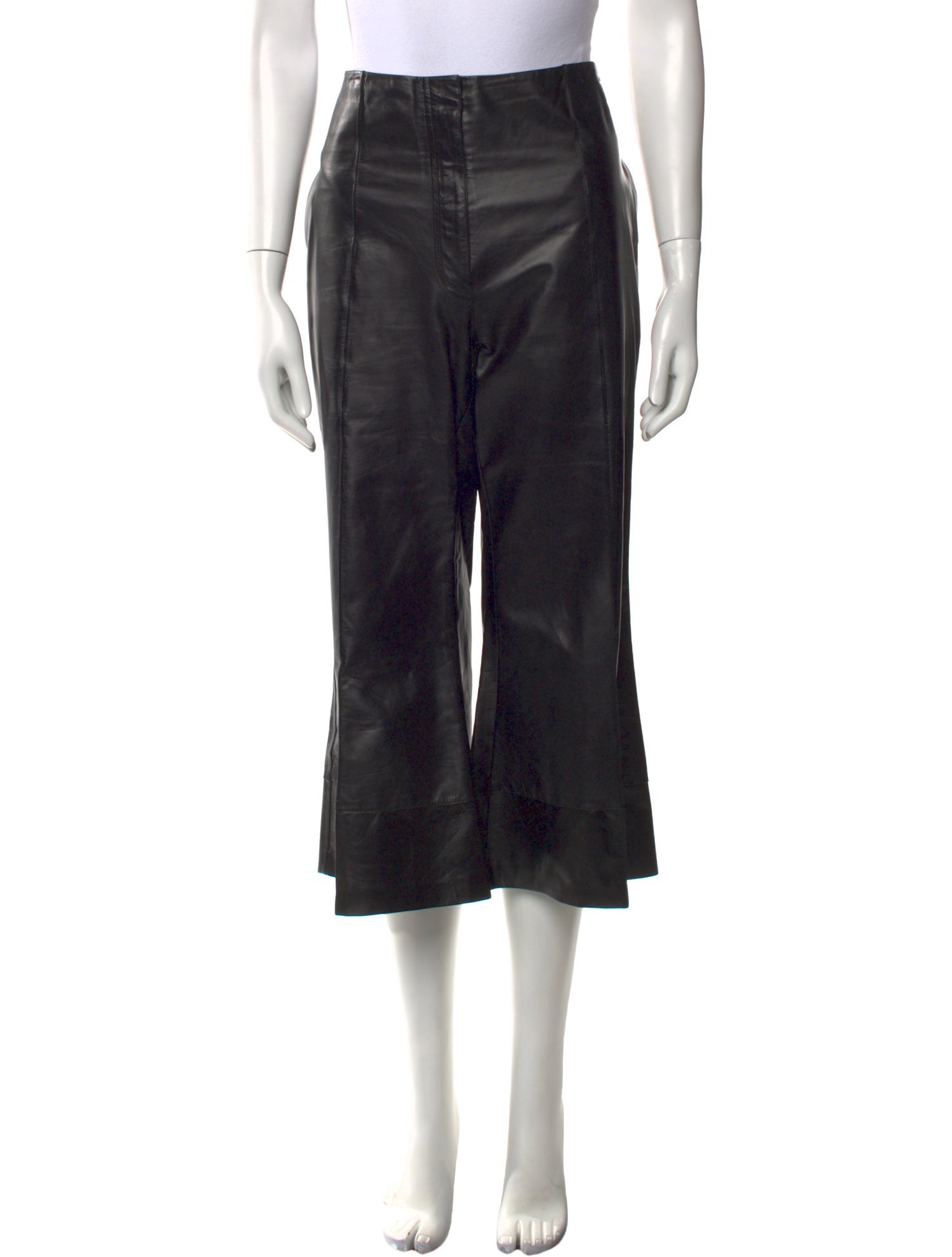 Celine Leather Wide Leg Pants