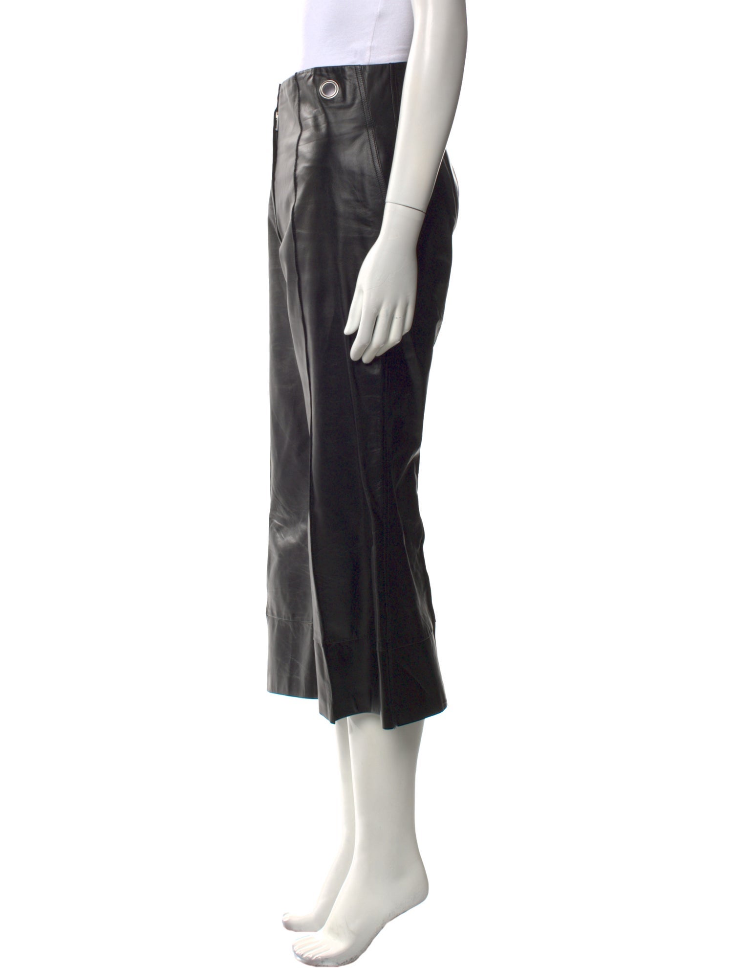 Celine Leather Wide Leg Pants