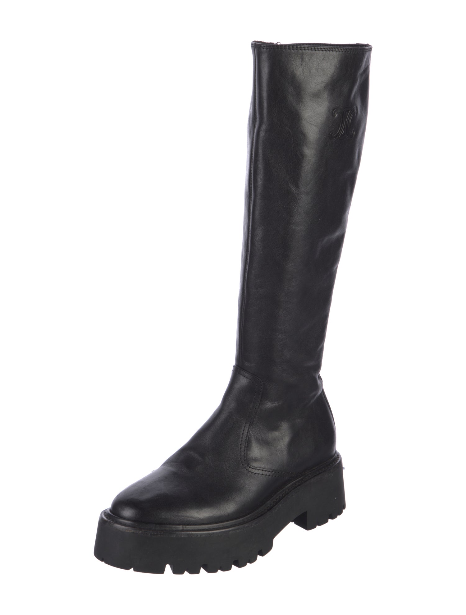 Celine Leather Combat Boots