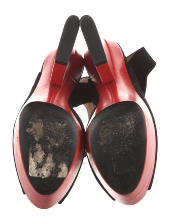 Celine Suede Slingback Pumps