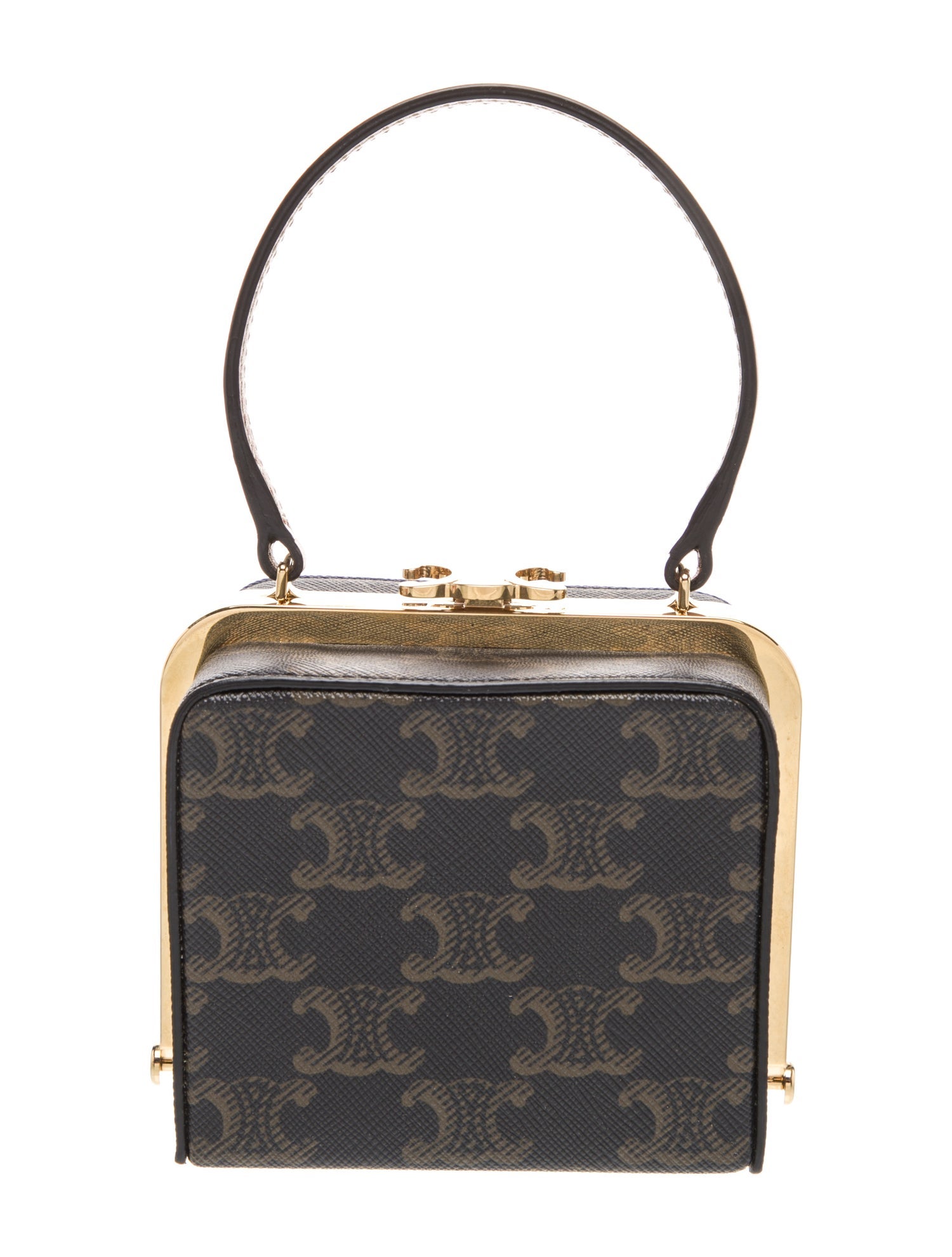 Celine Monogram Triomphe Canvas Vanity Box Mini 2022