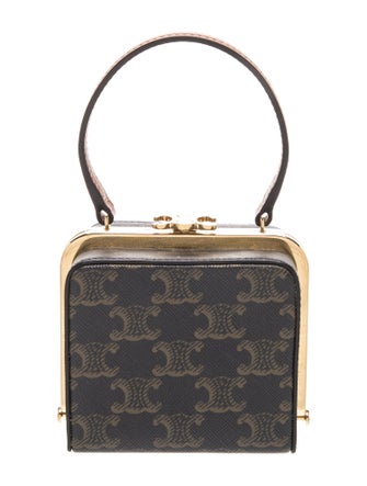 Celine Monogram Triomphe Canvas Vanity Box Mini 2022