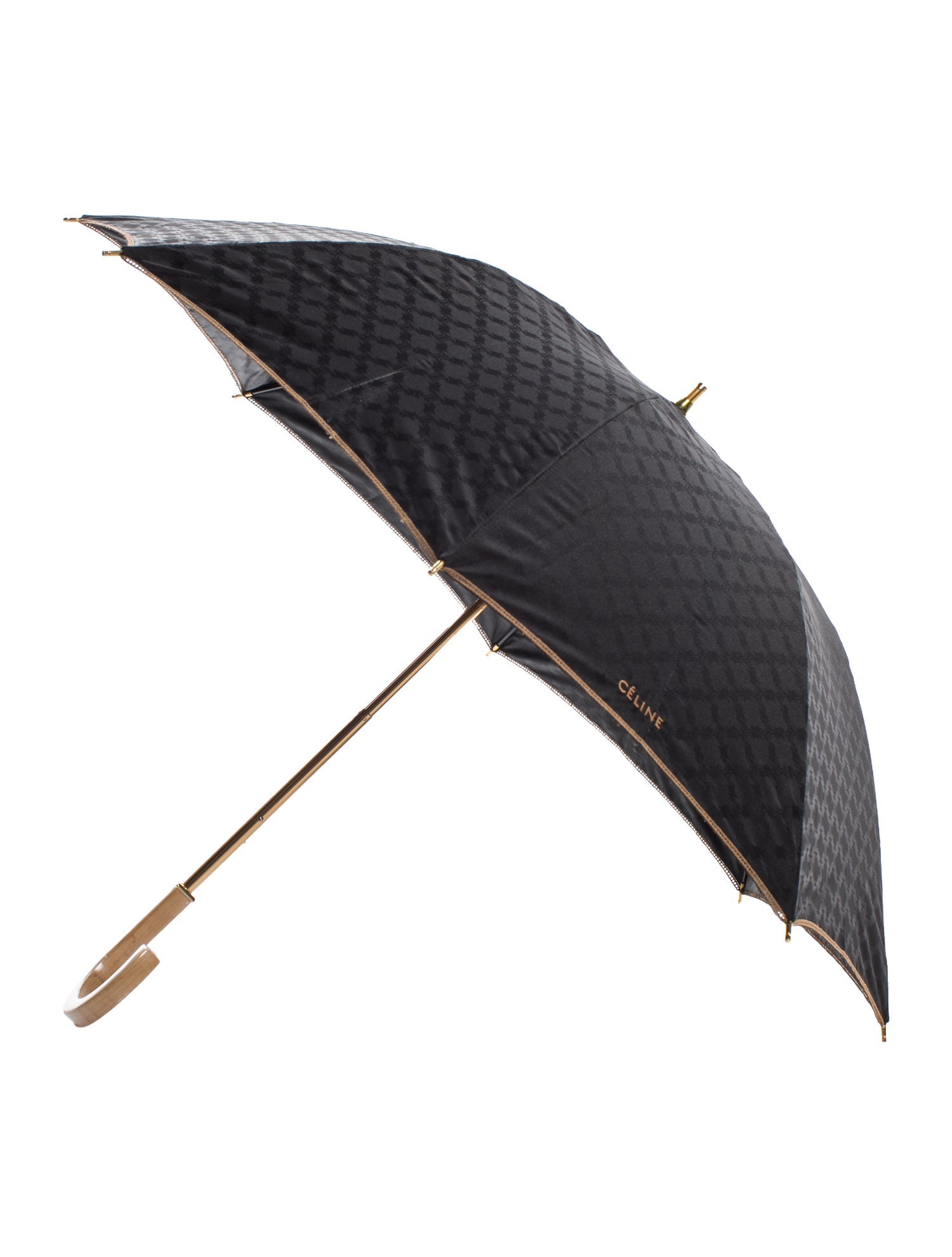 Celine Triomphe Embroidered Moonbat Umbrella