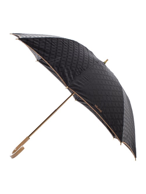 Celine Triomphe Embroidered Moonbat Umbrella