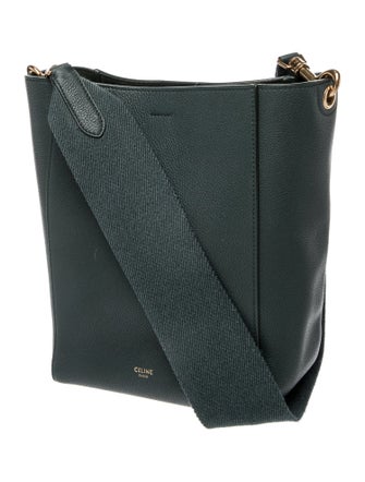 Celine Leather Seau Sangle Small