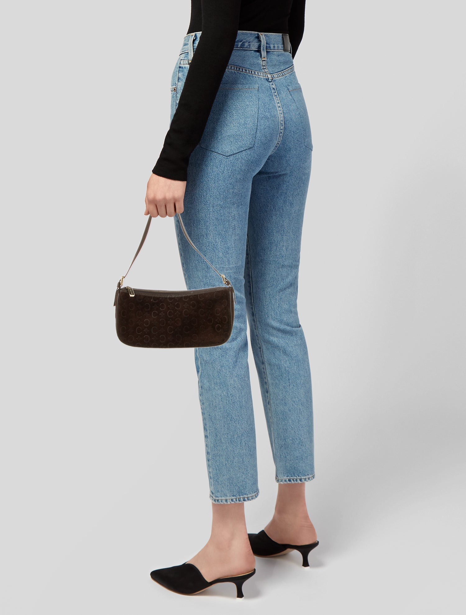 Celine Suede Shoulder Bag Vintage