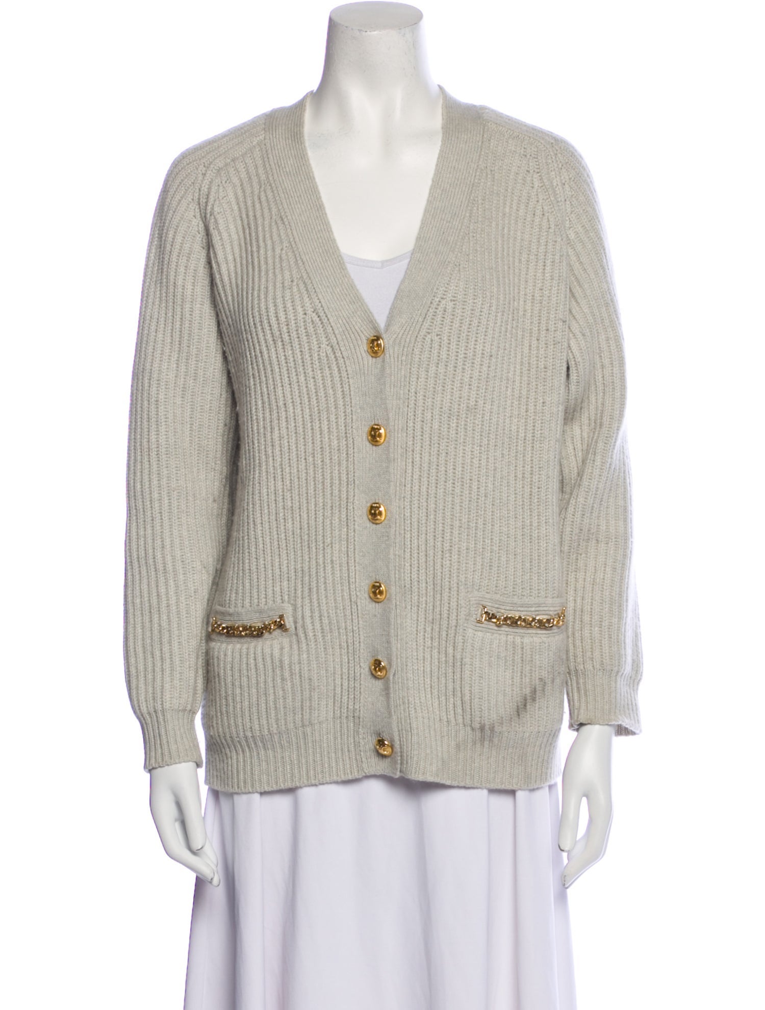 Celine Cashmere V-Neck Sweater