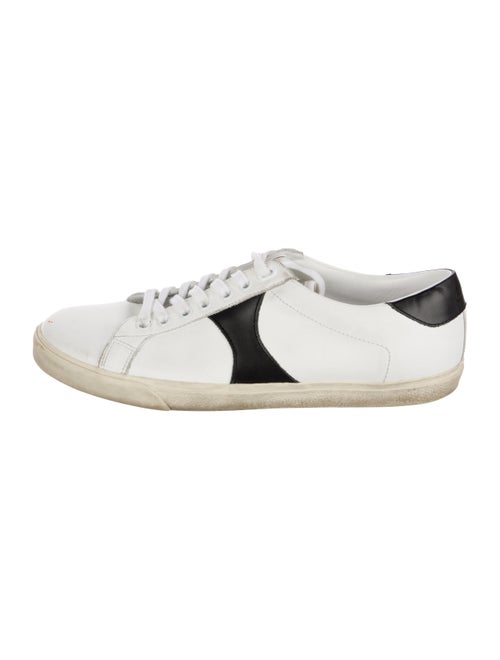 Celine Leather Colorblock Pattern Sneakers
