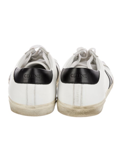 Celine Leather Colorblock Pattern Sneakers