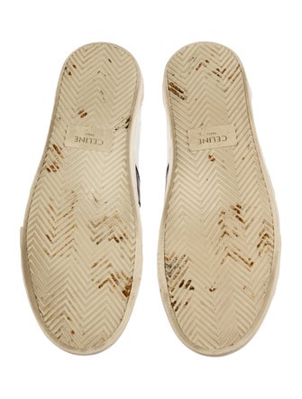 Celine Leather Colorblock Pattern Sneakers