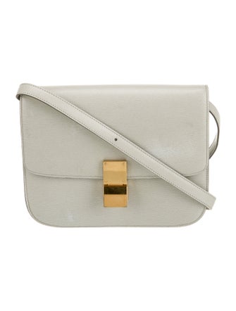 Celine Saffiano Leather Shoulder Bag