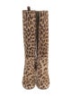 Celine Ponyhair Animal Print Riding Boots