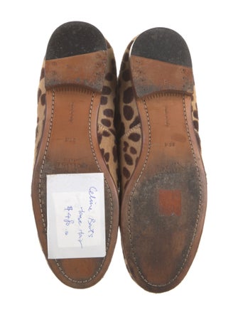 Celine Ponyhair Animal Print Riding Boots