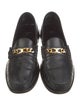 Celine Leather Chain-Link Accents Loafers