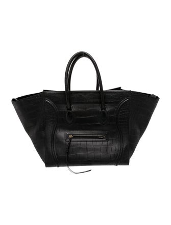 Celine Leather Luggage Phantom Large