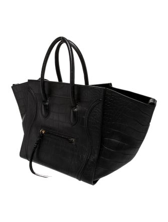 Celine Leather Luggage Phantom Large