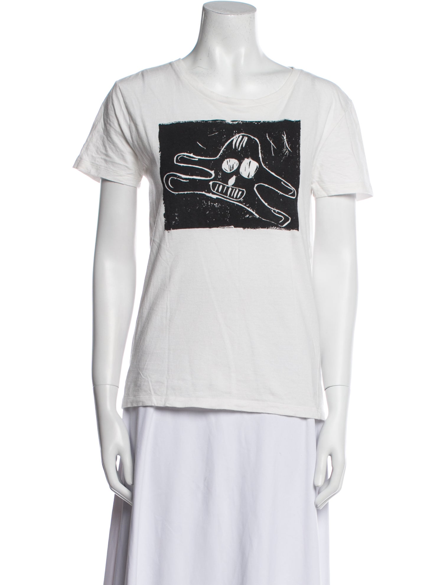 Celine Graphic Print Crew Neck T-Shirt