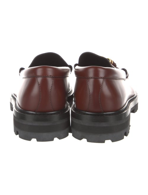 Celine Leather Tassel Accents Loafers