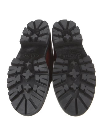 Celine Leather Tassel Accents Loafers