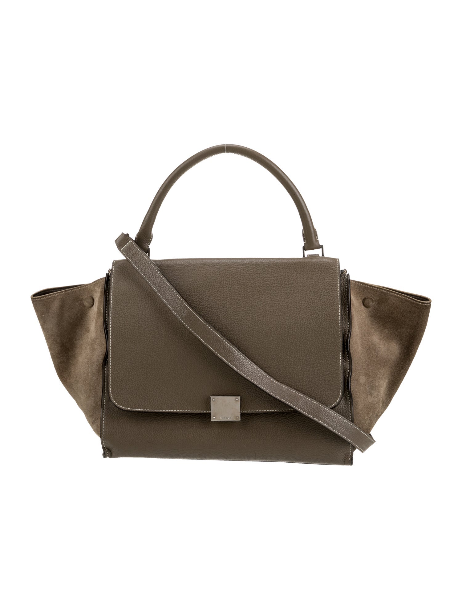 Celine Leather Top Handle Bag