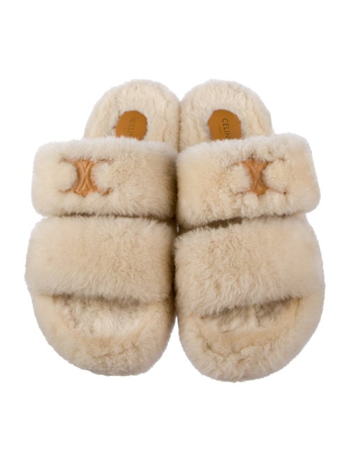Celine Fur Slides
