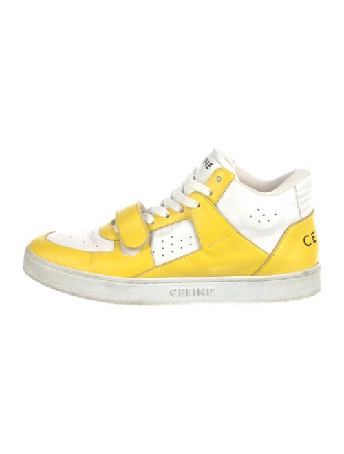 Celine Leather Printed Sneakers