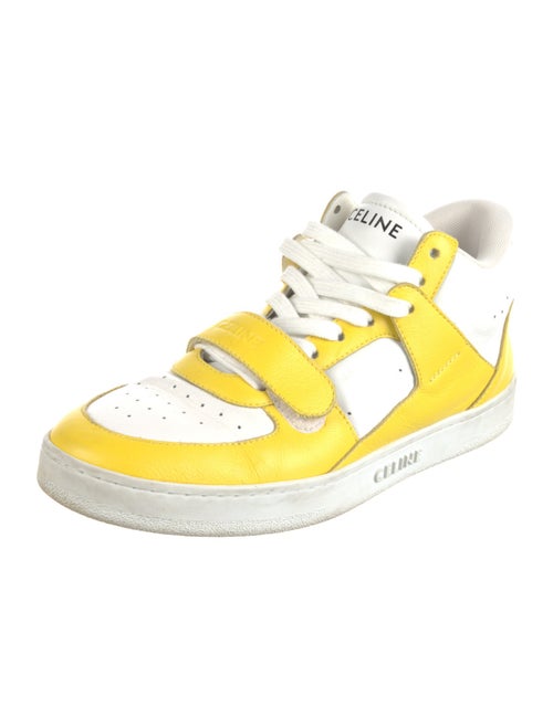 Celine Leather Printed Sneakers