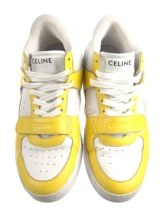 Celine Leather Printed Sneakers