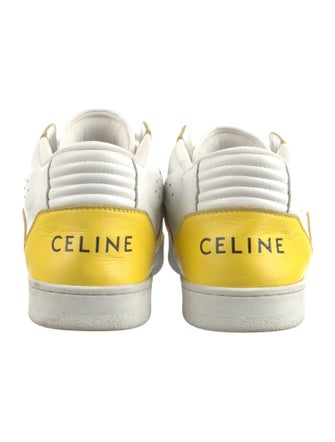 Celine Leather Printed Sneakers