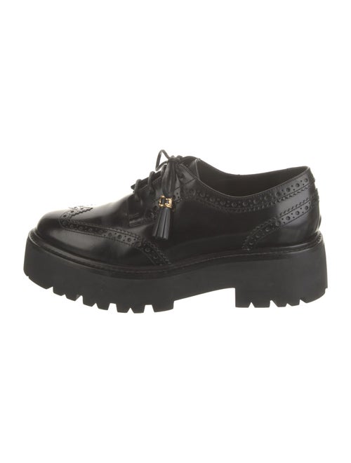 Celine Leather Tassel Accents Oxfords