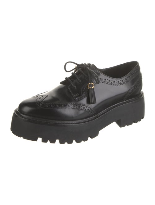 Celine Leather Tassel Accents Oxfords