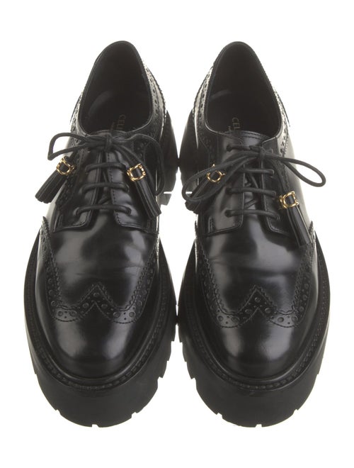 Celine Leather Tassel Accents Oxfords