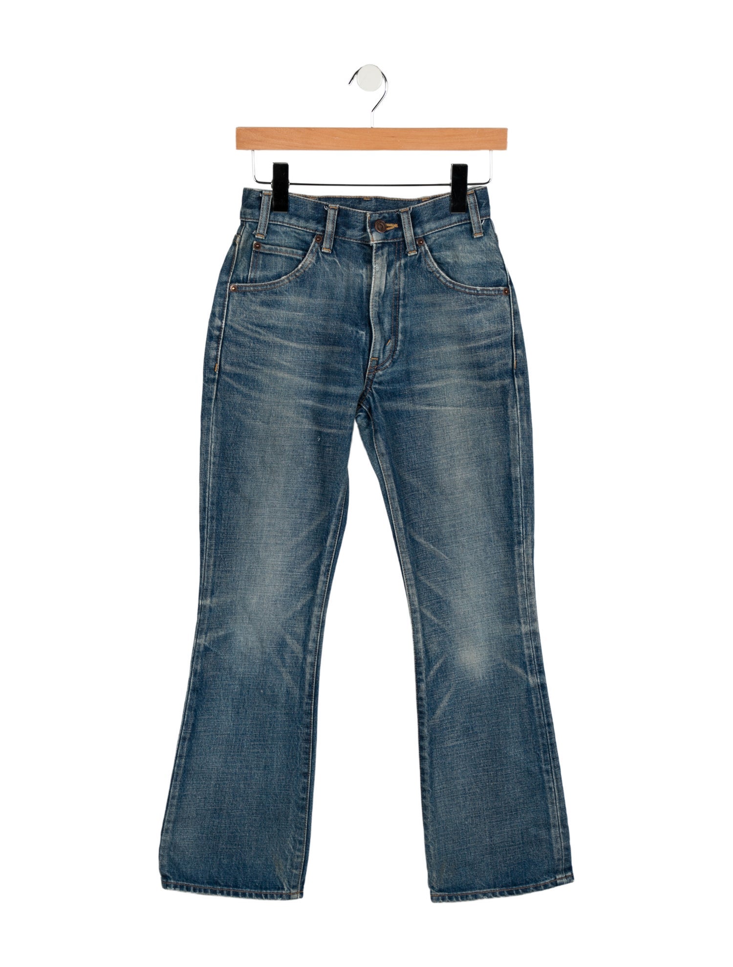Celine Mid-Rise Wide Leg Jeans